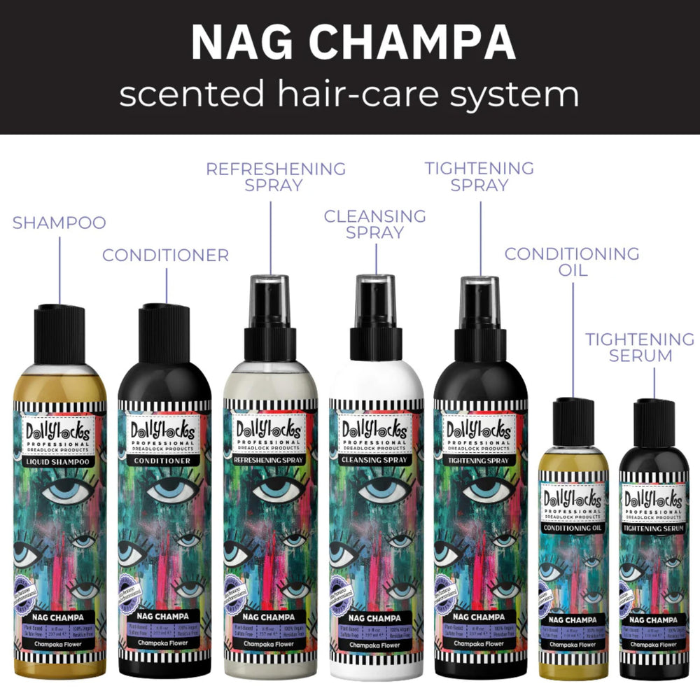 Dollylocks in-shower scene showing refreshing wash routine benefits