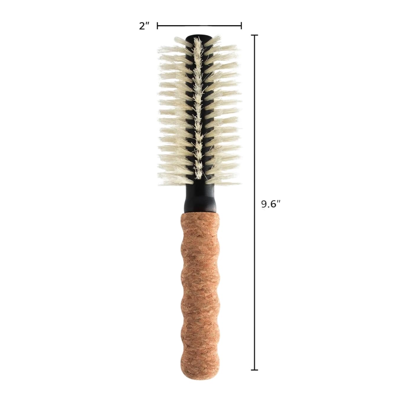 Dom Dom close-up of boar and nylon bristles showing tension and smoothing benefit