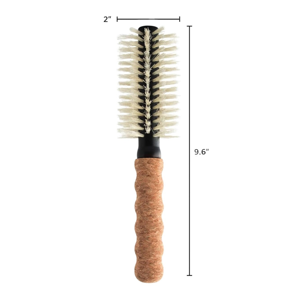Dom Dom close-up of boar and nylon bristles showing tension and smoothing benefit