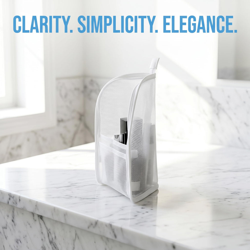 DomesticEdge next to standard toiletry bottle illustrating slim size and packing efficiency benefit
