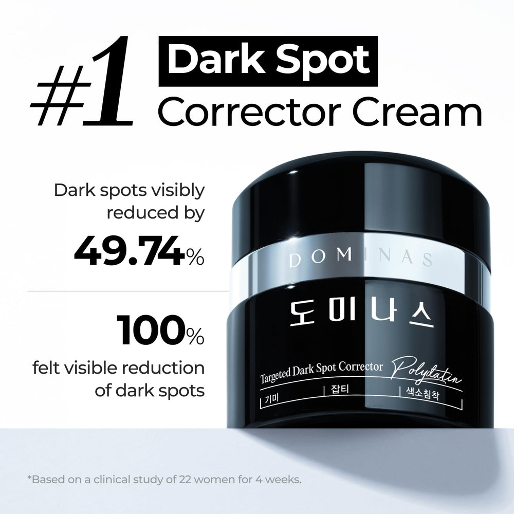 DOMINAS pump dispensing cream highlighting easy, measured application