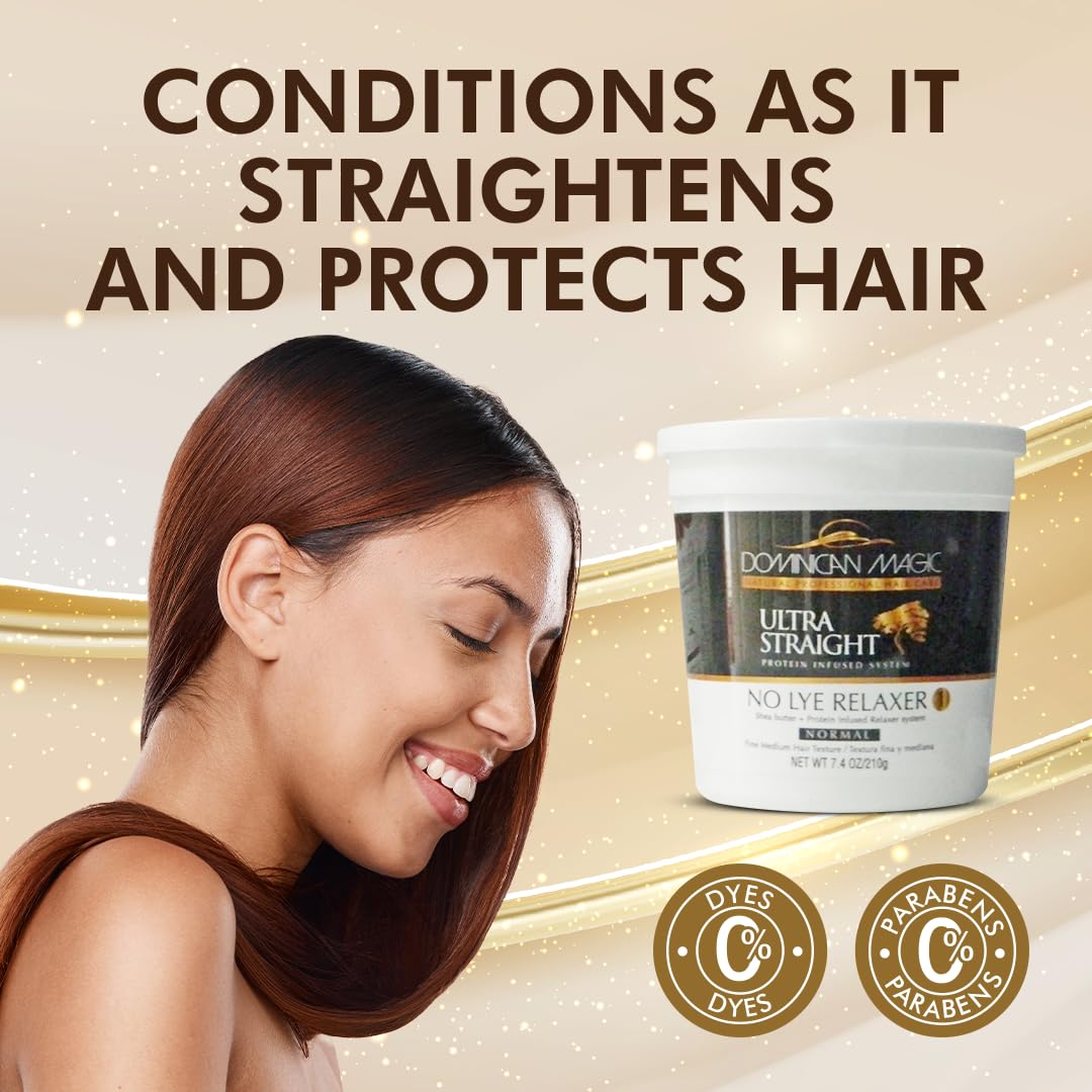 DOMINICAN MAGIC label ingredients detail showcasing conditioning components for protection
