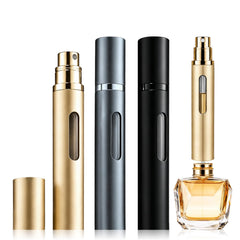 DOMOTECH front view showing elegant atomizer and secure cap, portable convenience
