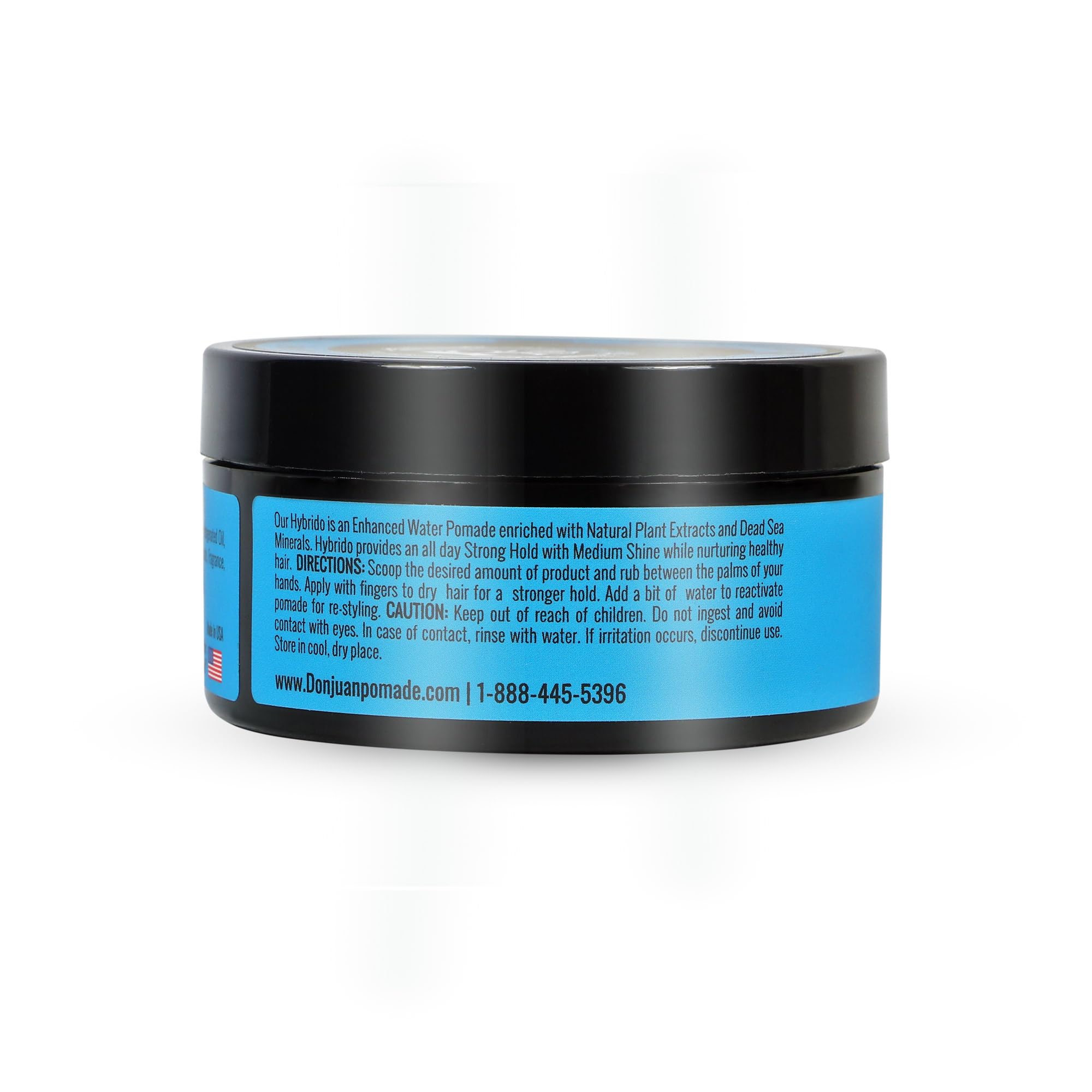 Don Juan label close-up listing plant extracts and Dead Sea minerals benefit