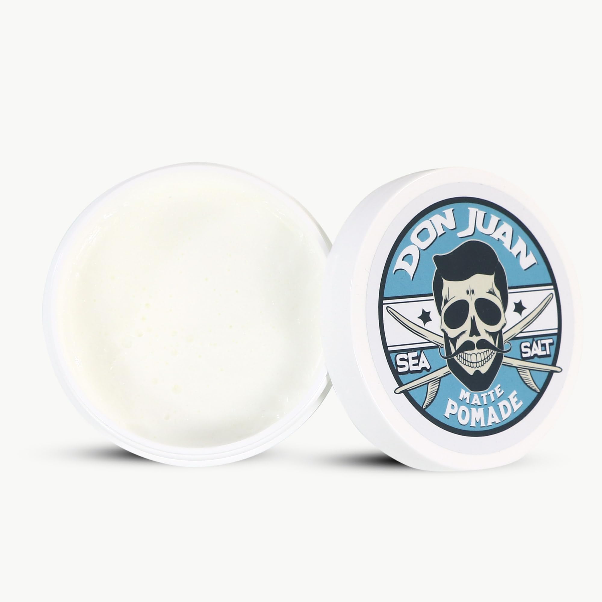 Don Juan jar beside sea salt crystals and plant extracts
