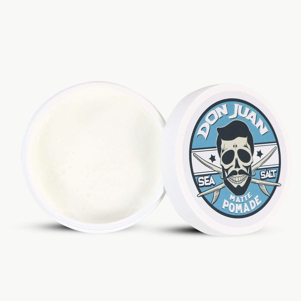 Don Juan jar beside sea salt crystals and plant extracts