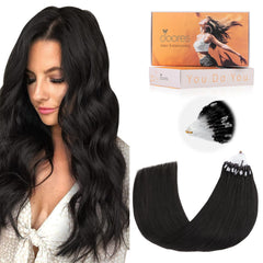 DOORES front packaging showing virgin hair and product benefits for long wear