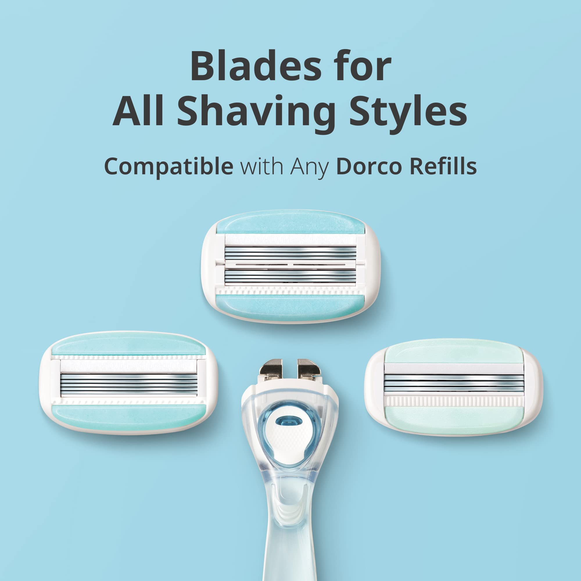 DORCO eve pivoting bend-in-the-middle head illustrating contour contact