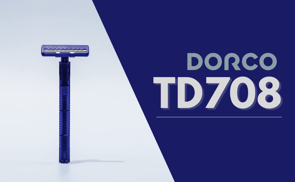 DORCO razor held during shaving demonstrating control and comfort