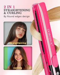 DORISILK used on long hair showing fast straightening benefit