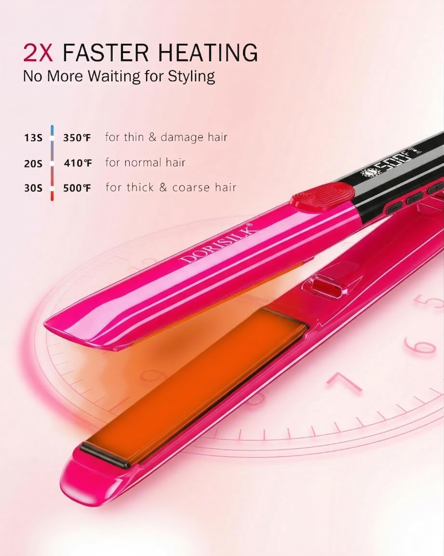 DORISILK scale comparison with hand showing compact travel-friendly size