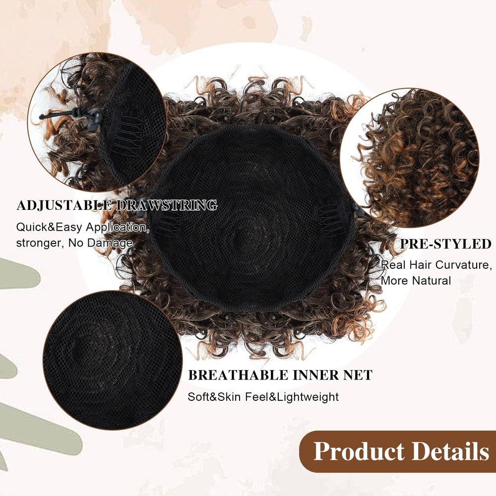 DOROJJ comparison showing low ponytail and high bun options for styling versatility