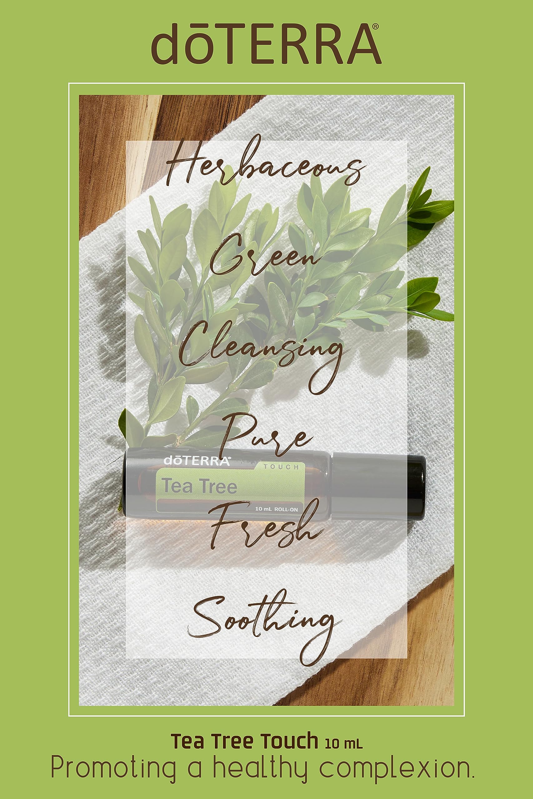 doTERRA Melaleuca Touch label close-up showing ingredient clarity and trust