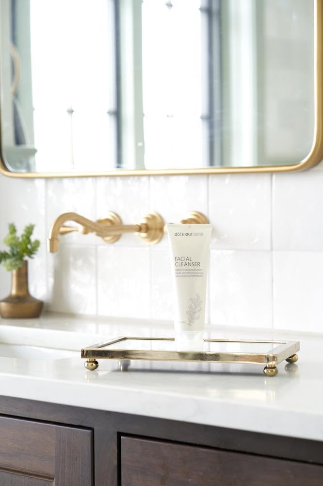 doTERRA facial cleanser with Melaleuca and Peppermint botanicals highlighting purifying oils
