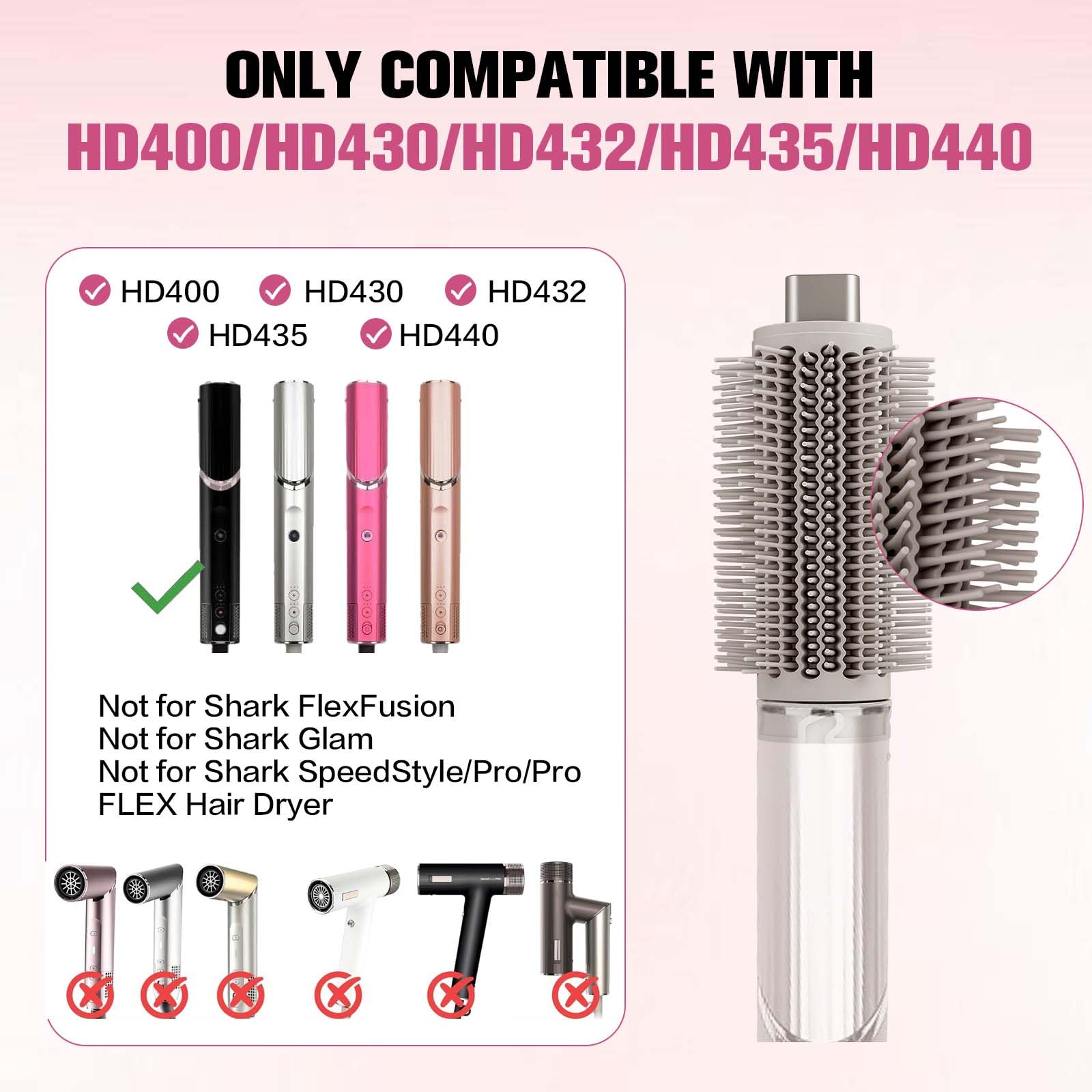 Dotspun size comparison with hand illustrating compact barrel control