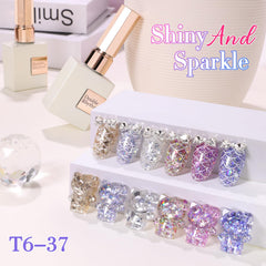 Double Rhythm bottle close-up of 15ml label and brush, clear size and application benefit