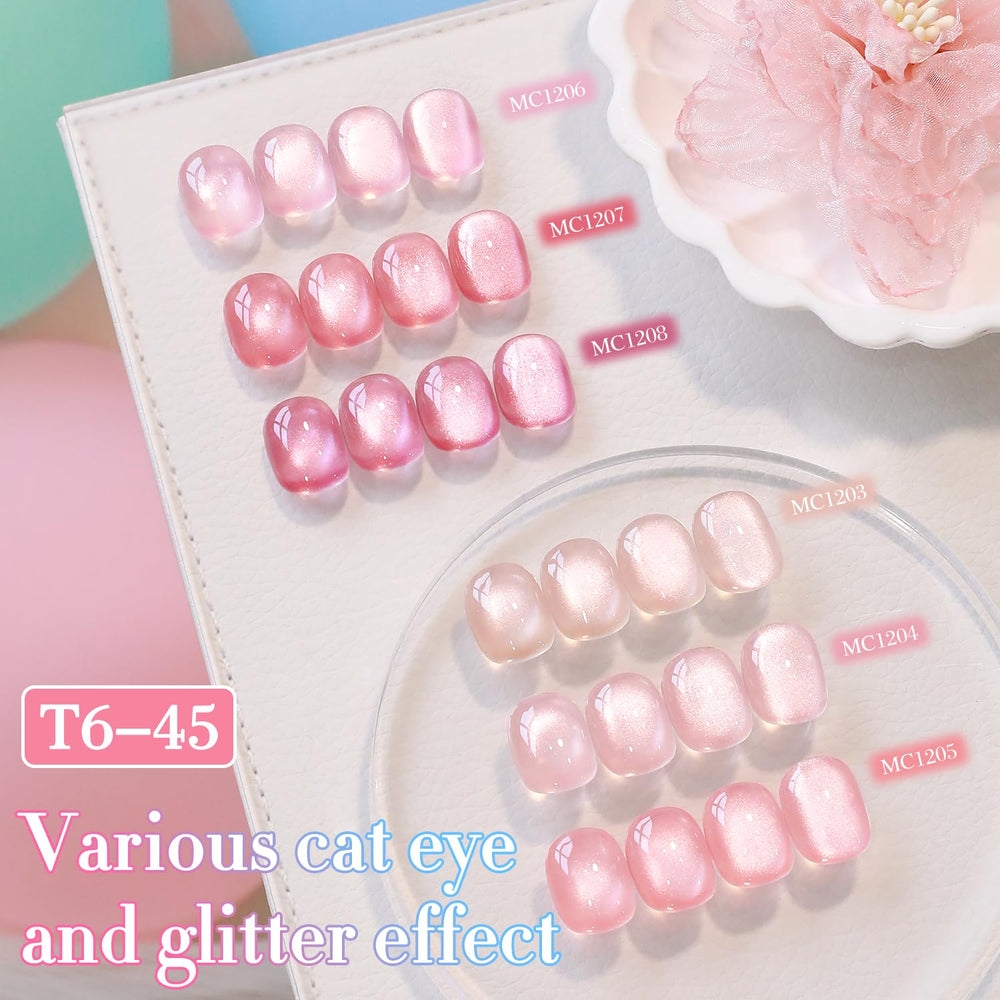 Double Rhythm cured nail showing reflective cat-eye finish and long-lasting shine