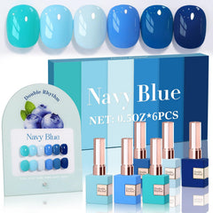 Double Rhythm front packaging showing three blue-to-teal shades and benefits