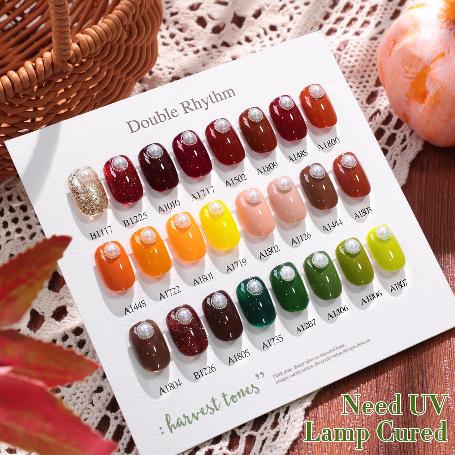 Double Rhythm in-use home manicure with lamp illustrating easy at-home curing benefit
