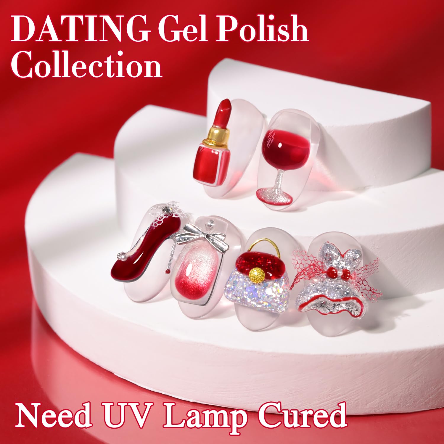 Double Rhythm curing under LED lamp illustrating quick, consistent drying