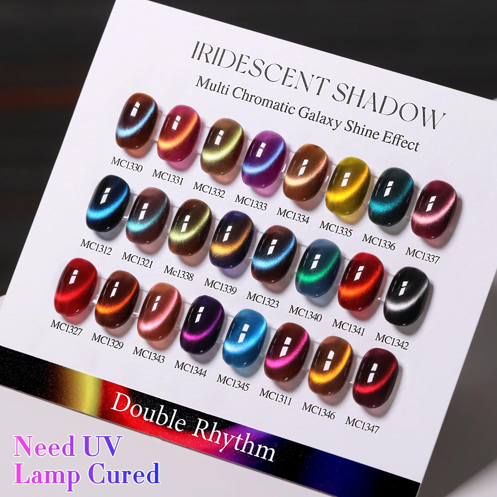 Double Rhythm manicure setup on table illustrating at-home salon results