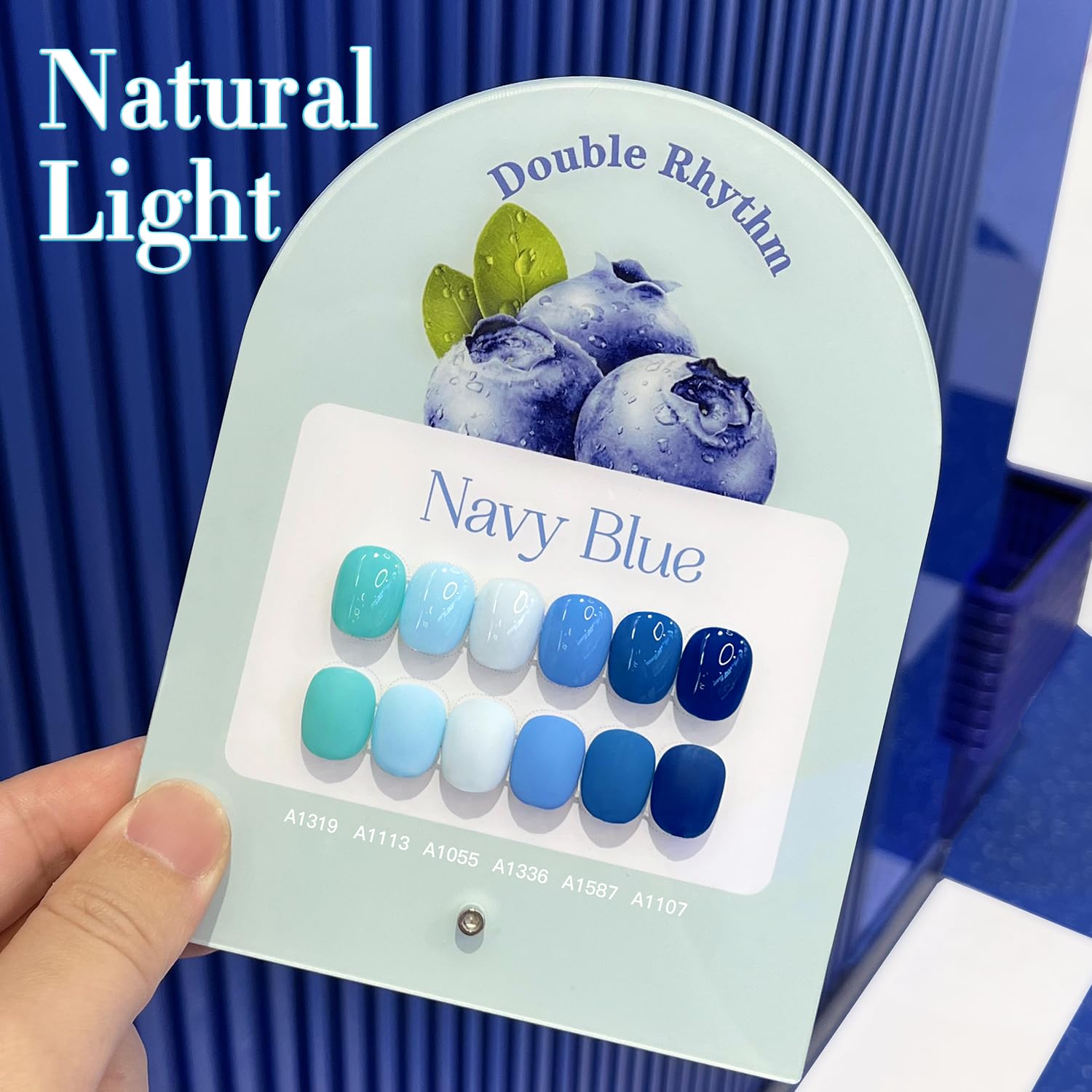 Double Rhythm nail polish being applied in home manicure setting for convenience