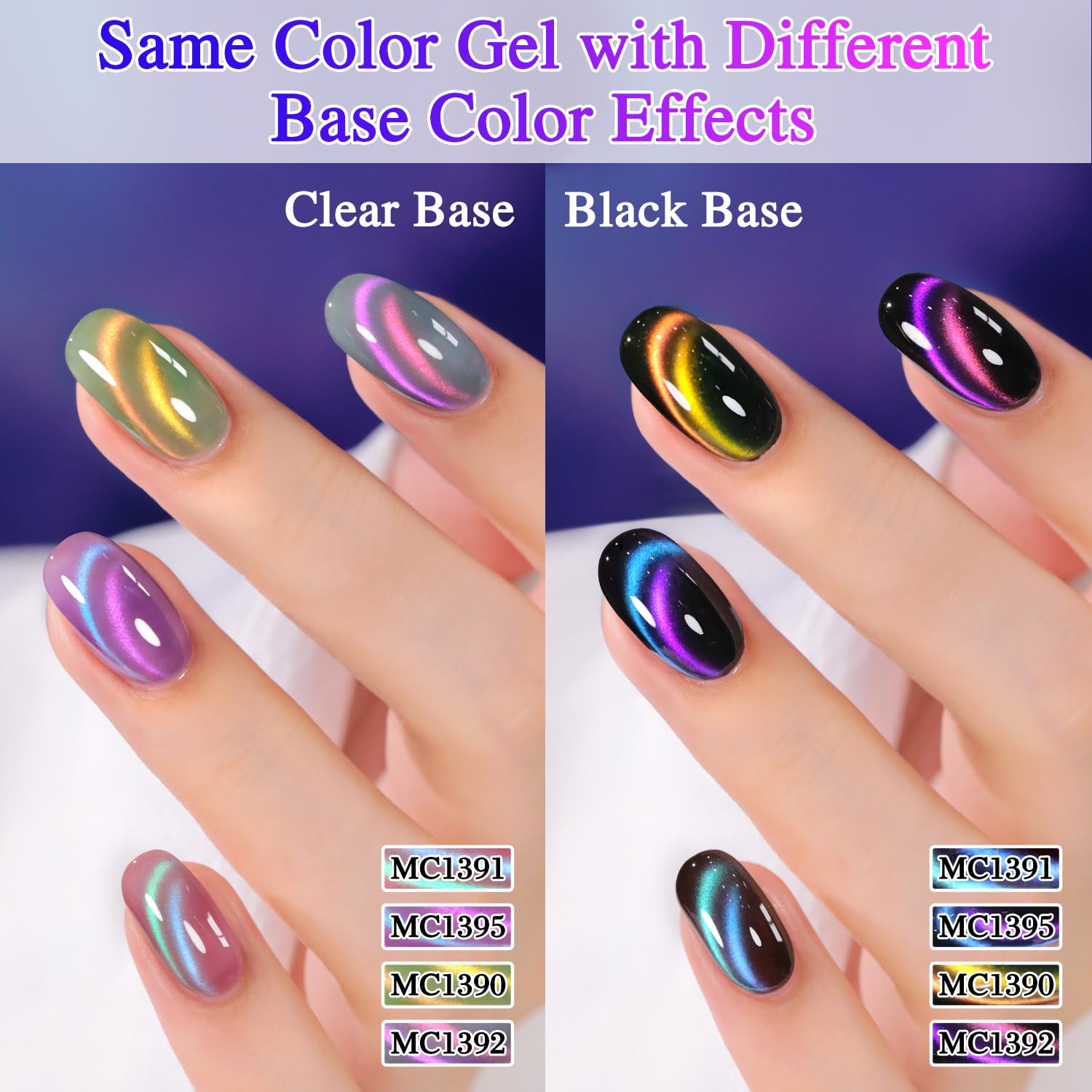Double Rhythm on hand model showing finished manicure scale and wearable result benefit