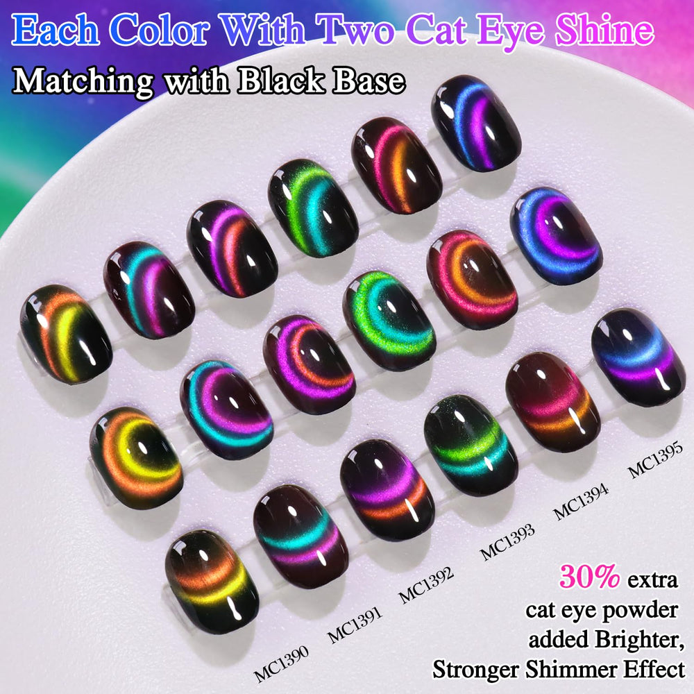 Double Rhythm shimmer texture macro showing holographic particles for luminous shine