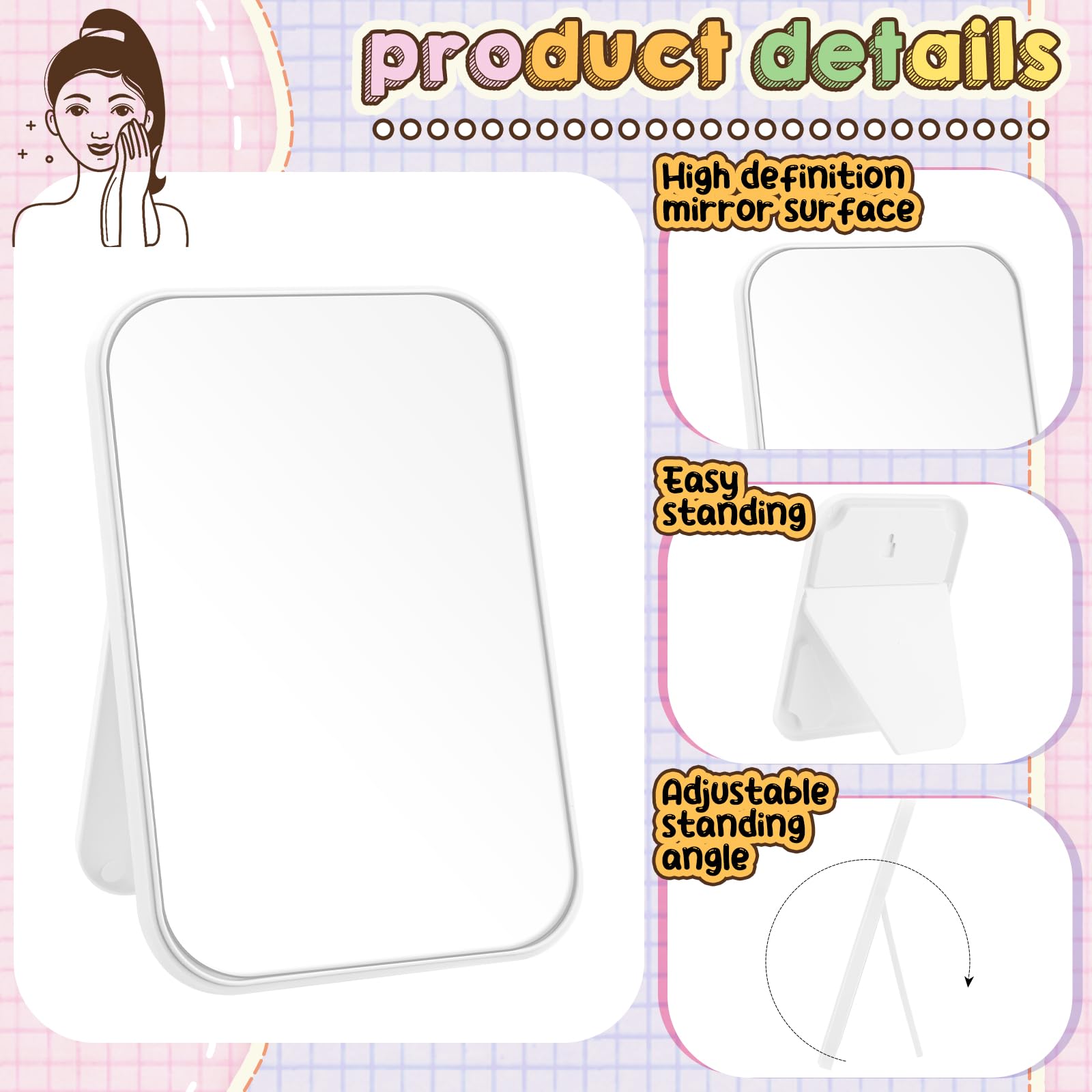 DoubleFill mirror tray close-up storing cosmetics for organized makeup benefit