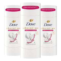 Dove front packaging showing dragon fruit coconut scent and 3-pack benefit