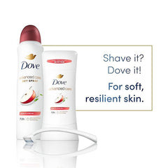 Dove deodorant being applied to underarm demonstrating quick dry comfort