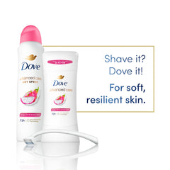 Dove being applied to underarm demonstrating fast-drying protection