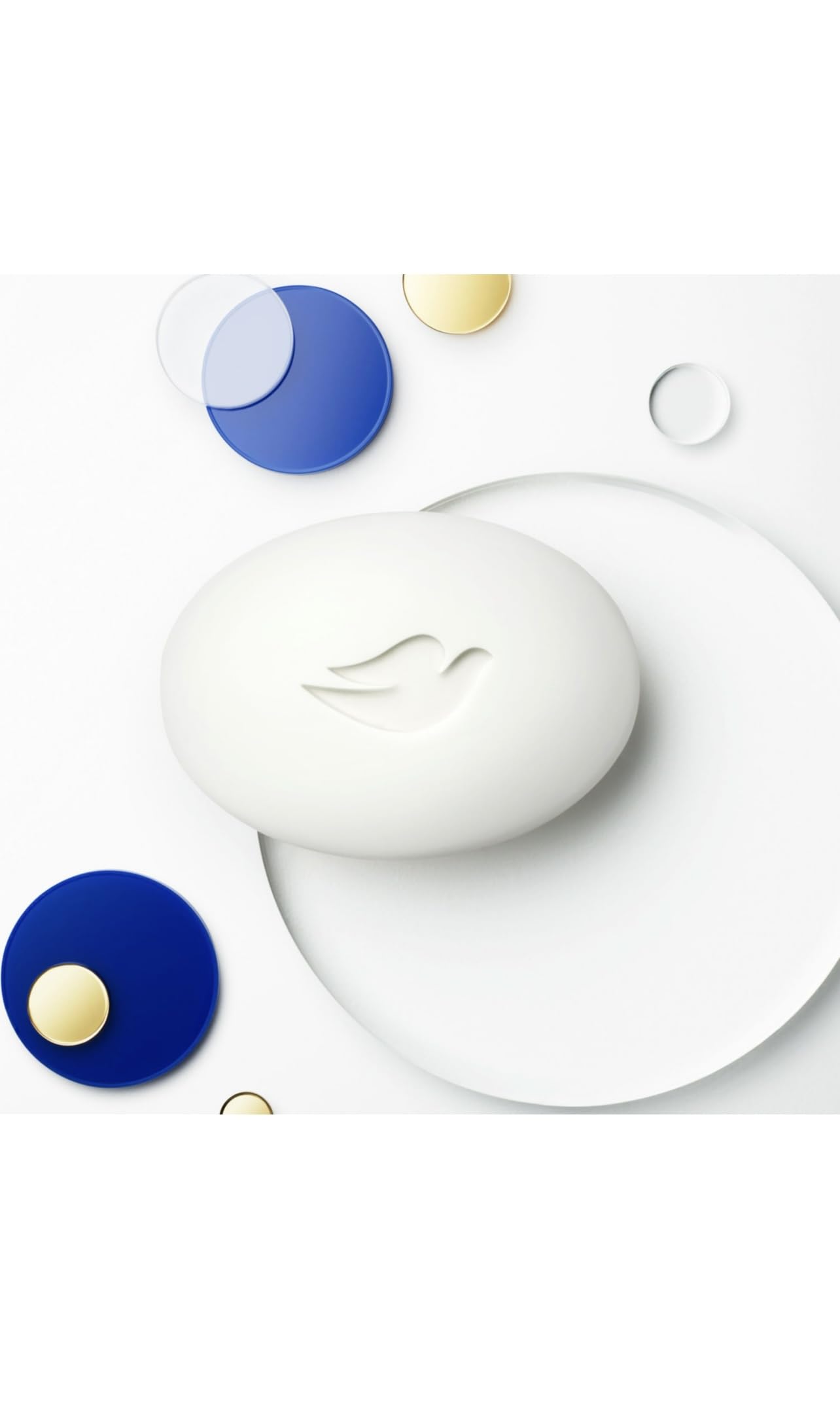 Dove bar in hand illustrating comfortable grip and moisturizing feel