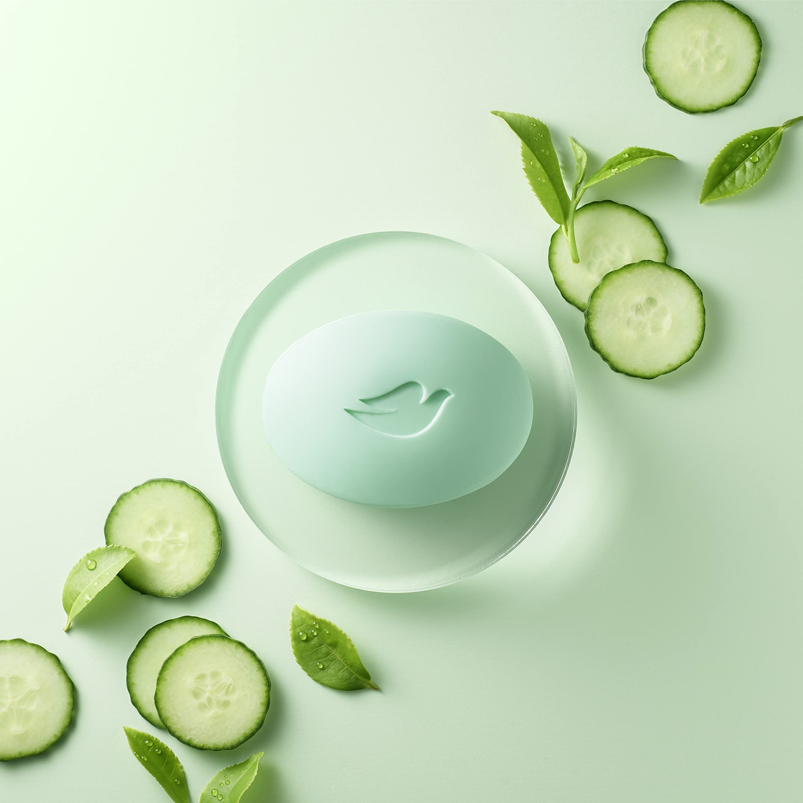 Dove bar lather in hands showing rich foam and hydrating cleanse benefit