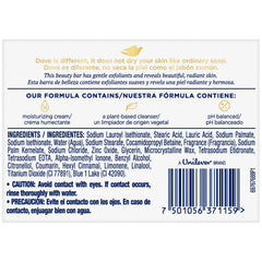 Dove bar close-up texture highlighting gentle exfoliating surface