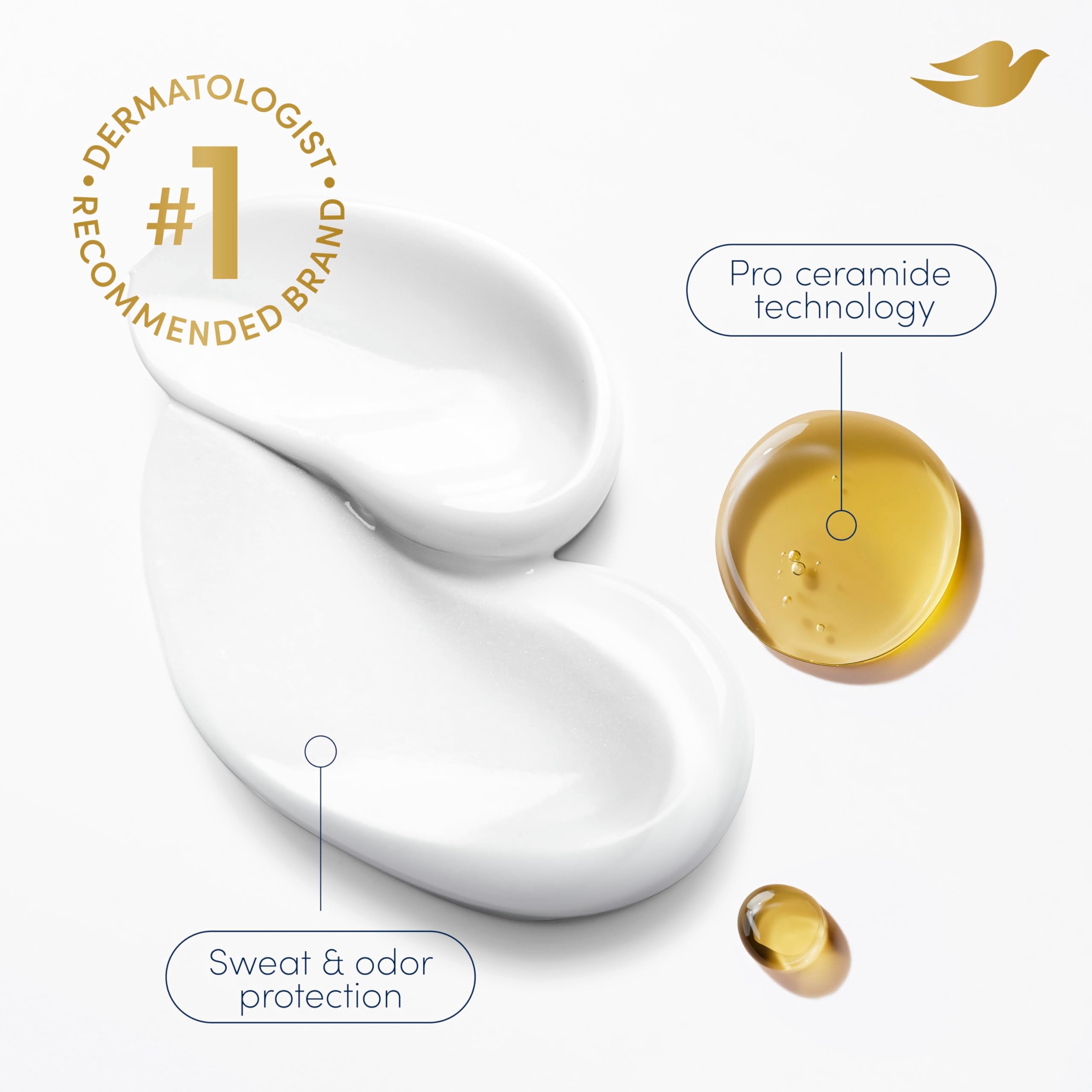Dove can next to hand showing size and travel-ready convenience benefit