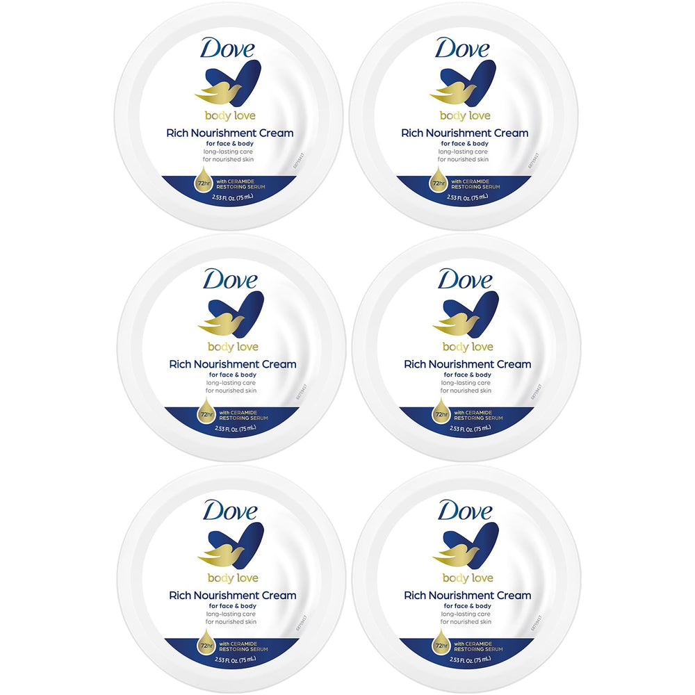 Dove jar front packaging showing brand and travel-size convenience