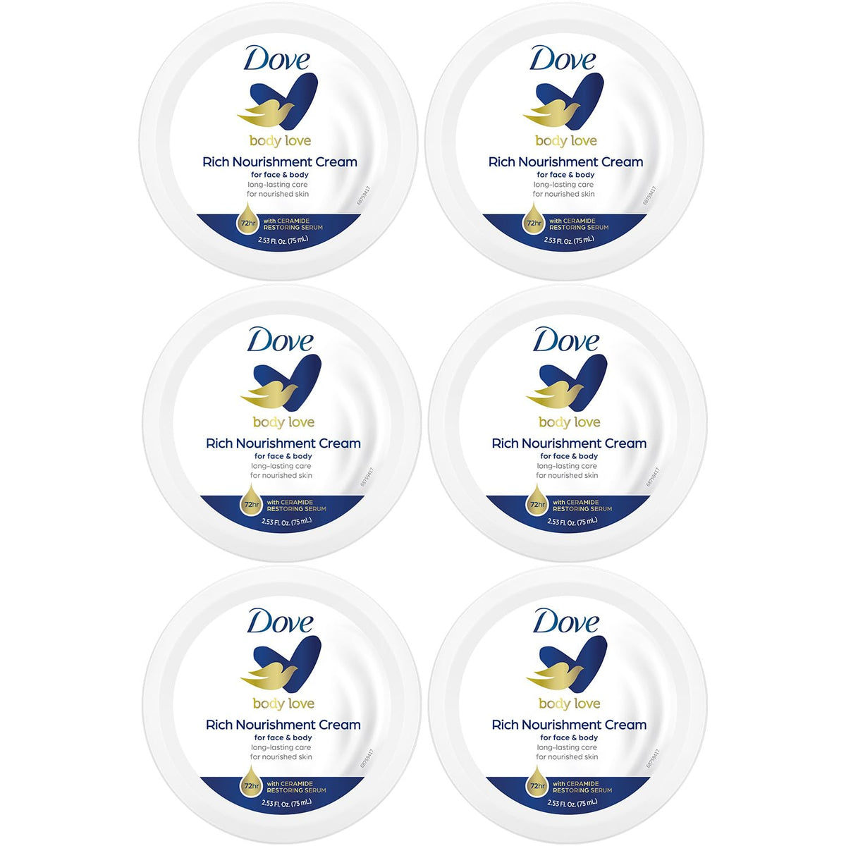 Dove jar front packaging showing brand and travel-size convenience