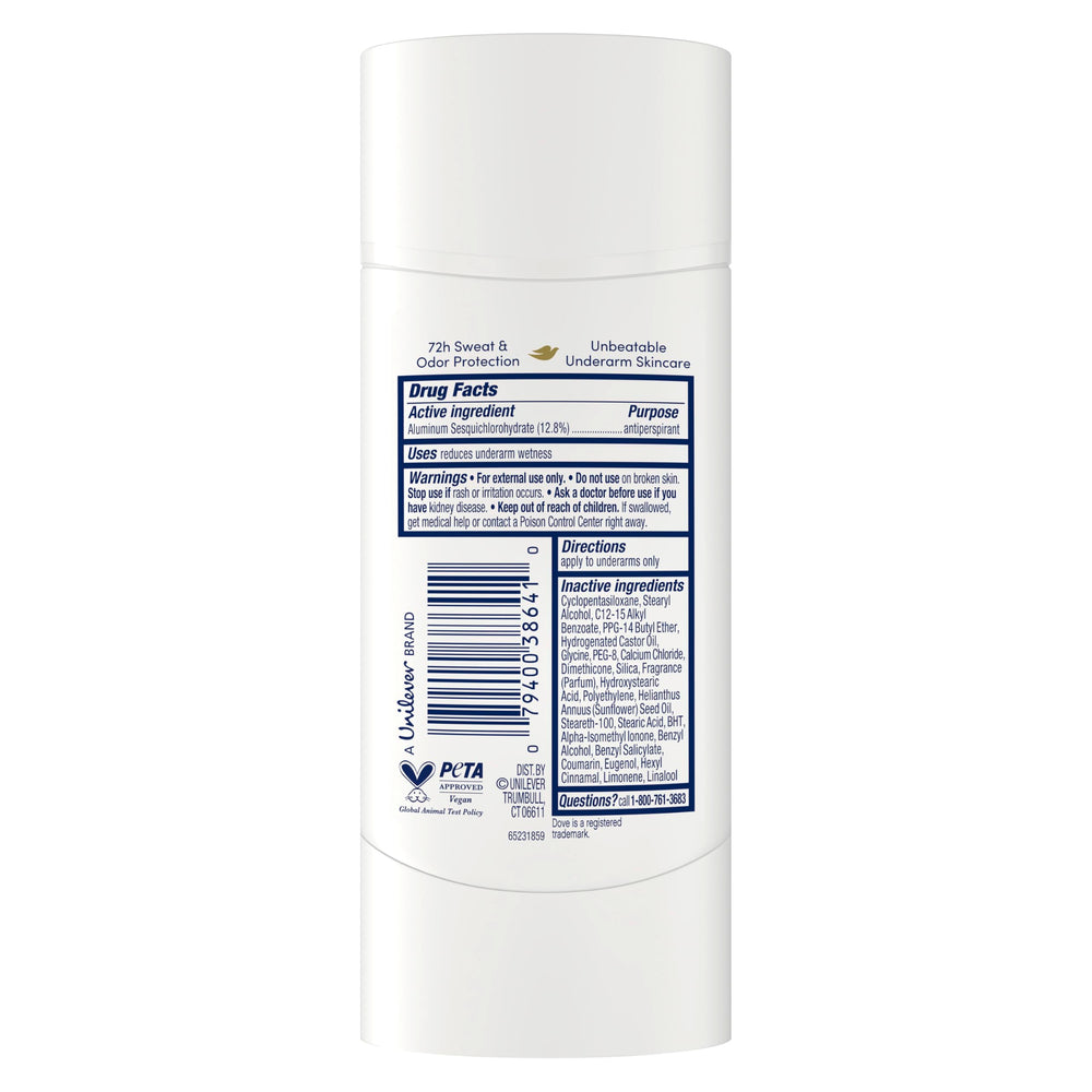 Dove caring coconut twist-up stick detail demonstrating easy use