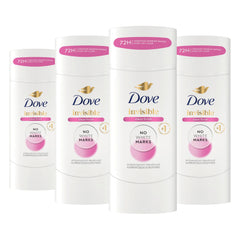 Dove clear finish front packaging showing product and 4PK benefit