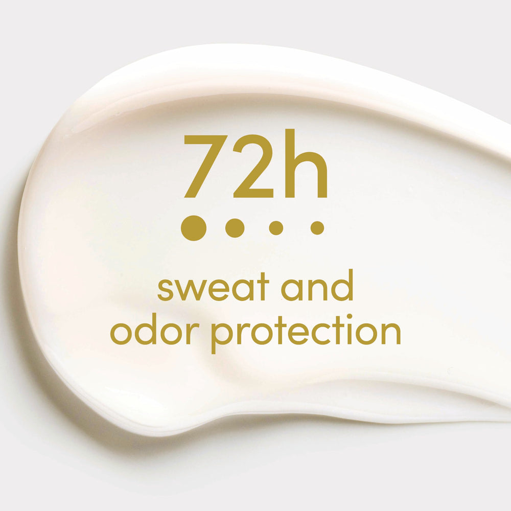 Three-pack of Dove on a retail shelf, convenient bulk saving benefit