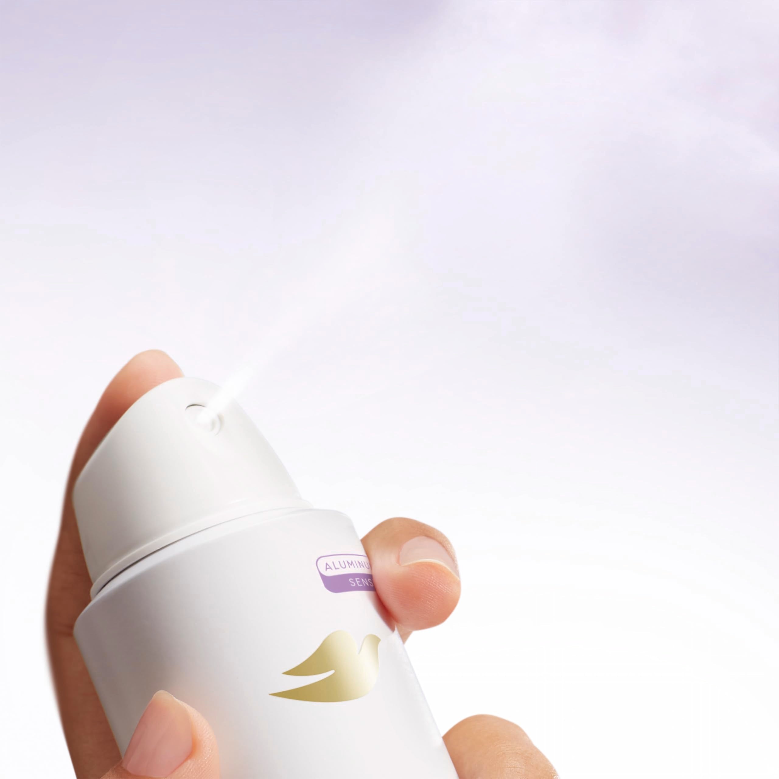 Dove coconut & vanilla applied on shoulder for whole-body freshness