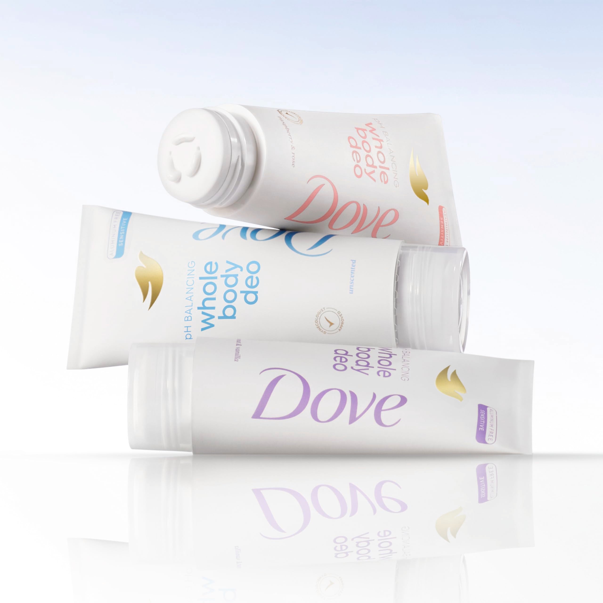 Application of Dove cream deodorant underarm demonstrating targeted odor control and gentle care
