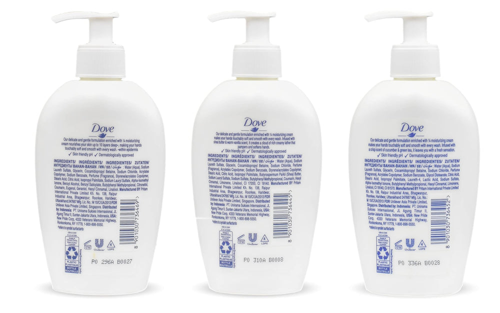 Dove Deeply Nourishing pump close-up highlighting easy dispensing and moisture