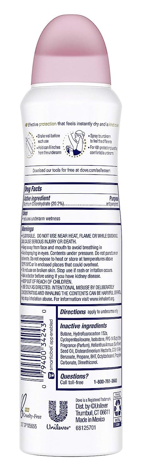 Dove dry spray revive nozzle close-up demonstrating quick-dry mist