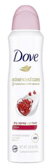 Dove dry spray revive front packaging showing size and benefits