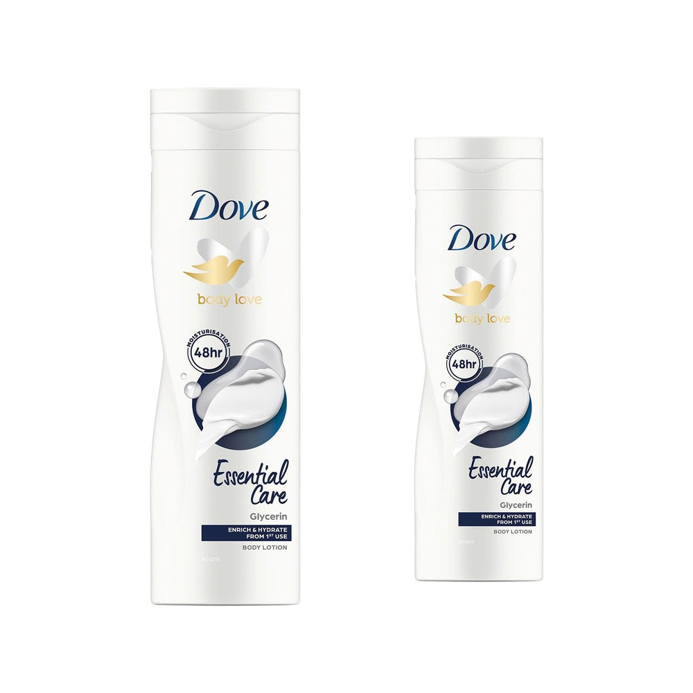 Dove bottle front packaging showing product and clear benefits