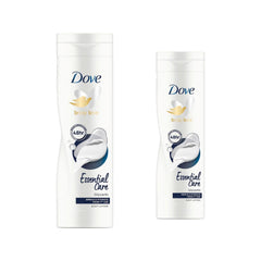 Dove bottle front packaging showing product and clear benefits