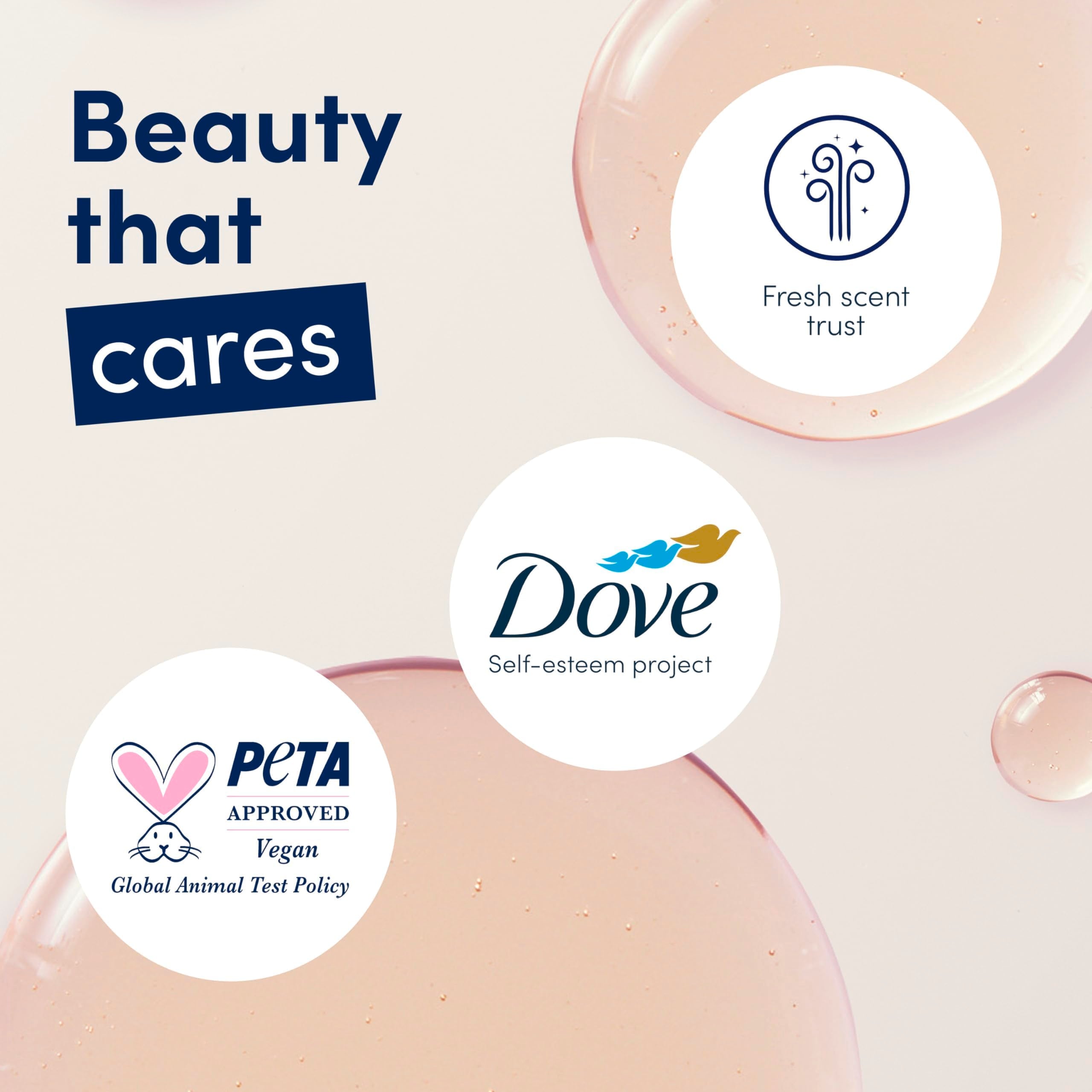 Dove Even Tone in hand during application showing quick-dry benefit