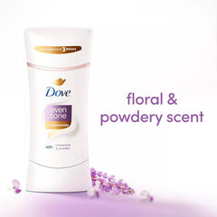 Dove Even Tone applied underarm demonstrating long-lasting protection